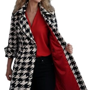 Robert Louis Zebra Print Jacket with Red Accent